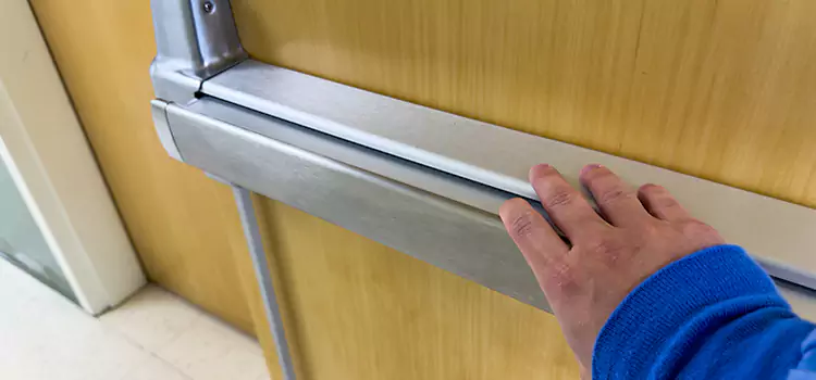 Installing a Push Bar on a Door Fresno